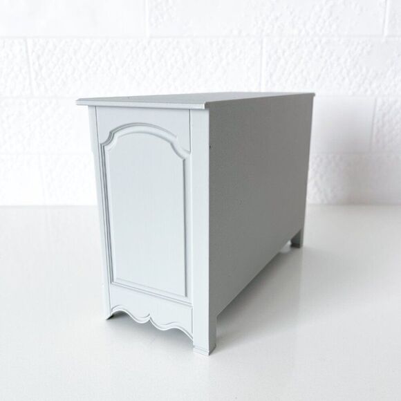 Barbie Miniature Dollhouse Lt Gray French Cabinet Sideboard 1:6 Scale 3D Printed - Picture 2 of 5